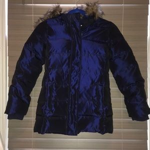brand new gap kids blue puffy coat